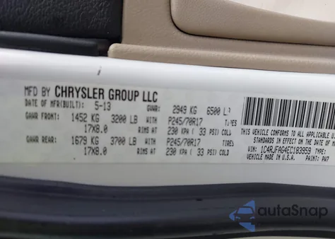 2014 Jeep Grand Cherokee Laredo from USA, damaged, VIN 1C4RJFAG4EC183959